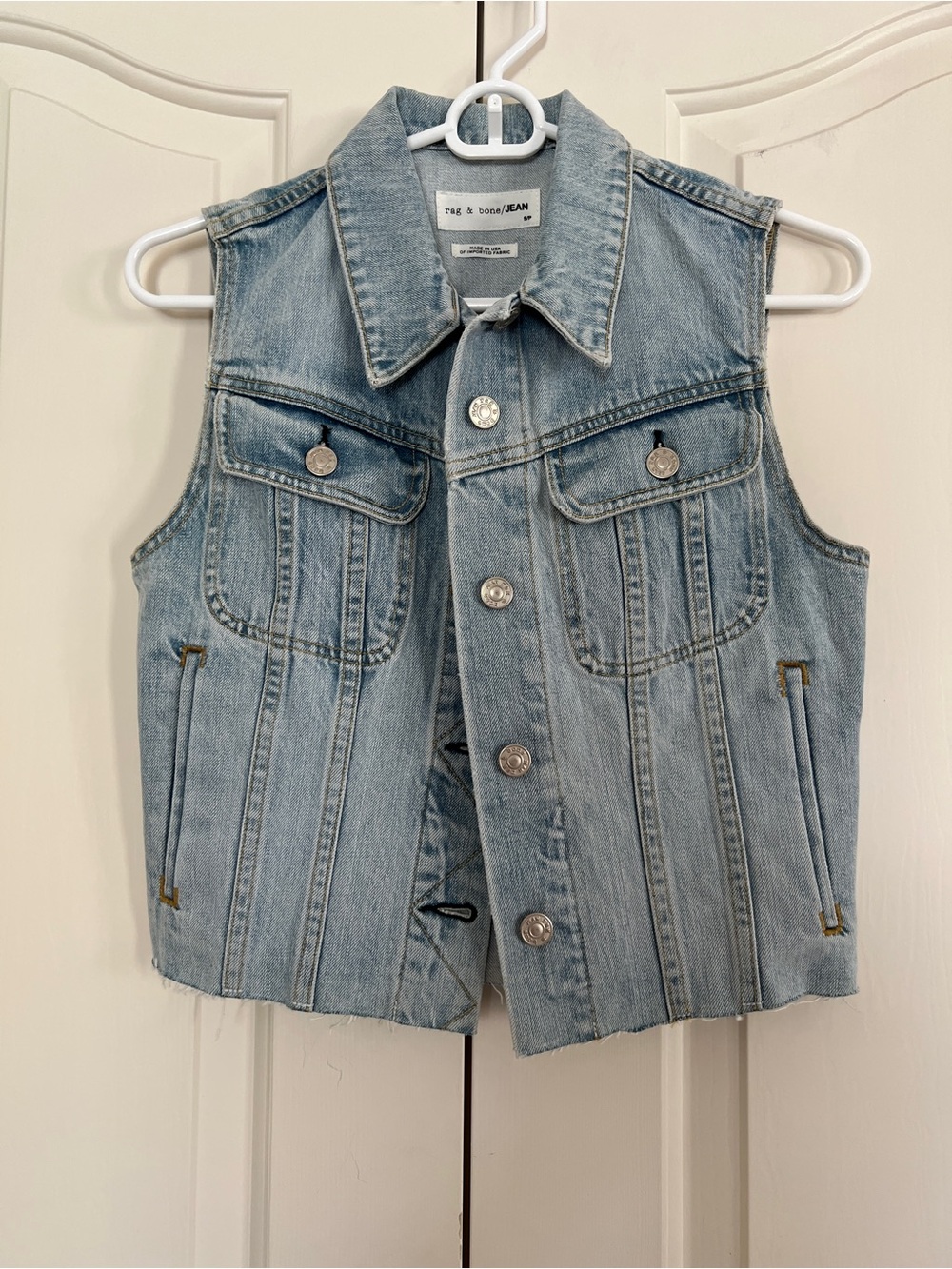 rag & bone Light Blue Denim Jacket Back Panel
Size SP